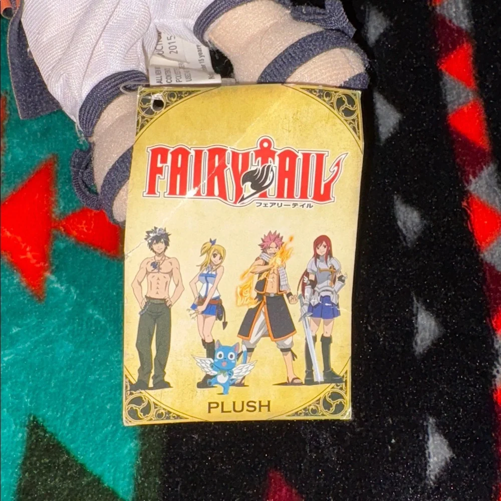 Fairy Tail Natsu Dragneel Great Eastern GE Animation 9.5”‎ Plush new with tags
